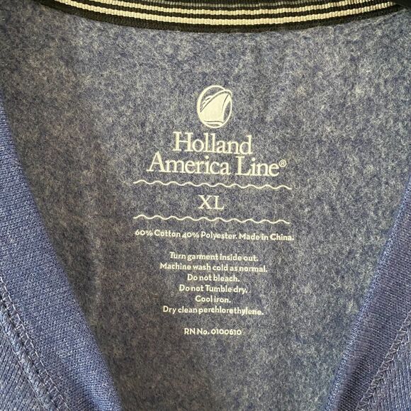 Holland America Line‎ Sweatshirt Men's Crewneck Long Sleeve Size XL Blue - Picture 2 of 14